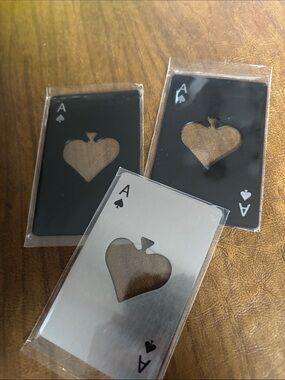 Bottle Opener-Ace of Spades Metal Card